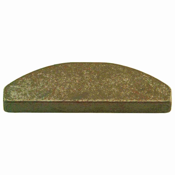 Midwest Fastener Woodruff Key, 1/4 x 9/16 in Key Size, 21 SAE Number, 1-1/4 in H, Steel Zinc, 4 PK 73207 - main